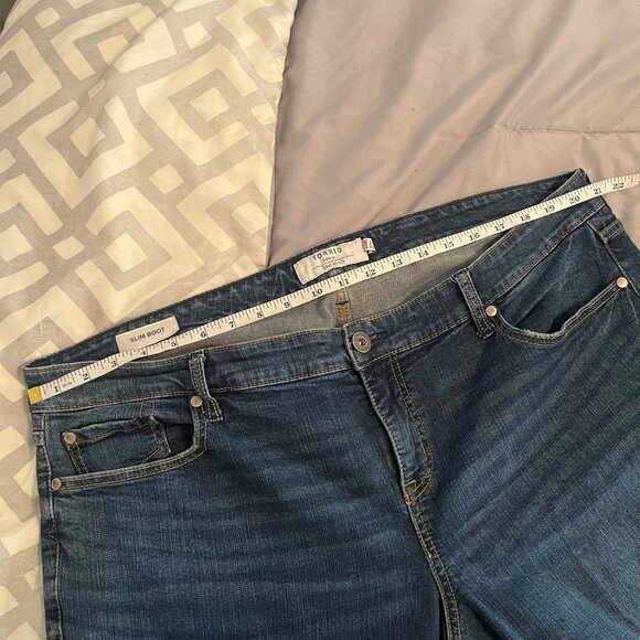 Torrid Size 20 2xl Slim Boot Cut Jean - Vintage Stretch Dark Wash - Picture 9 of 11